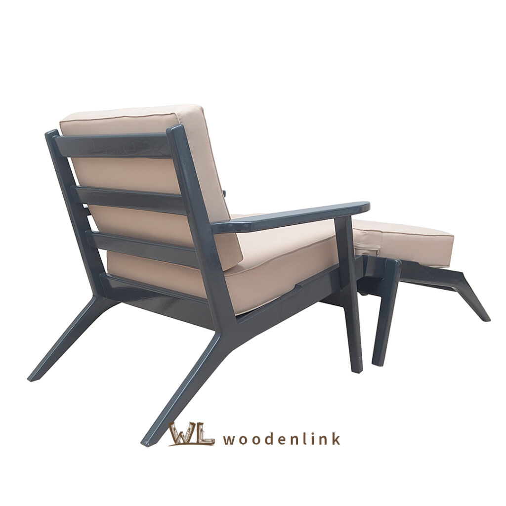 Wood, Lounge Chair, Footrest, Ottoman, Stylish, Woodenlink, Adelaide Chair & Ottoman -03