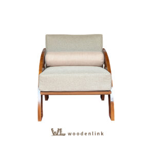 Wood, Chair for house entrance, Chair for living room, Chair for outdoor and garden area, Stylish solid wooden chair, Woodenlink, Rouen Lounge Chair