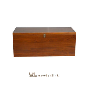Wood, Compact Wooden Box, Storage box, Colonial storage design, Metal Latch on storage, Woodenlink, Chest Wood