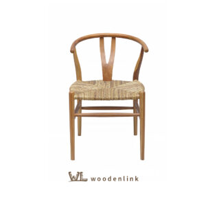 Classic Chair, Rope Seat, Brown Finish, Black Finish, Woodenlink