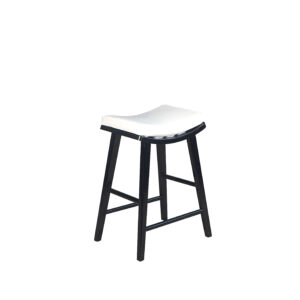 Wood, Wooden Black Stool, Stool for Island table, Stool for pantry, Stool with four legs, Woodenlink, Charlie Stool