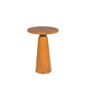 Wood, Wooden table with round top, Round wooden table with sturdy base, made in indonesia, Stylish looking table, Woodenlink, Jayden Side Table