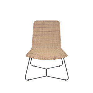 Wood, Iron Sleek Frame, Elegant Wicker, Wicker Seating, Durable Metal, Woodenlink, Maciel Chair