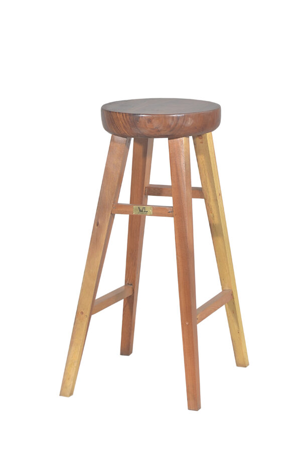 Wood, Wooden Bar Stool, Stool for Bars and Café, Solid Wood Stool, Woodenlink, Farrel Stool